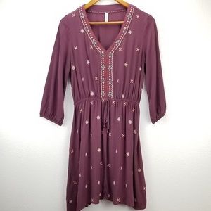 Xhiliration | Boho-Style embroidered dress